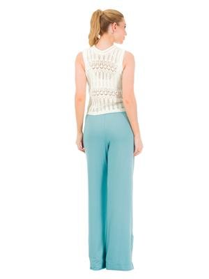 Regata em Malha com Efeito Crochê e Transparência | DiCorpo 