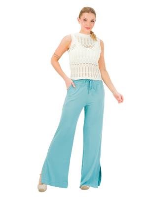 Regata em Malha com Efeito Crochê e Transparência | DiCorpo 