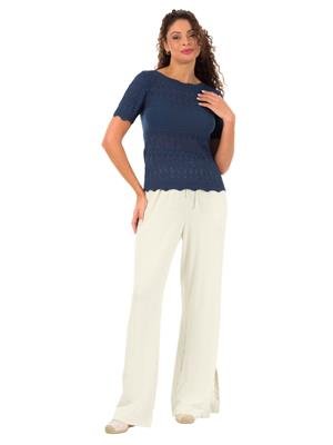 Blusa em Tricô com Decote Redondo | DiCorpo 