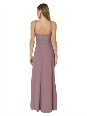 Vestido Longo com Alças Finas  