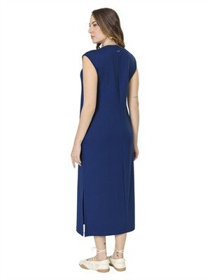 Vestido Midi com Bolsos 