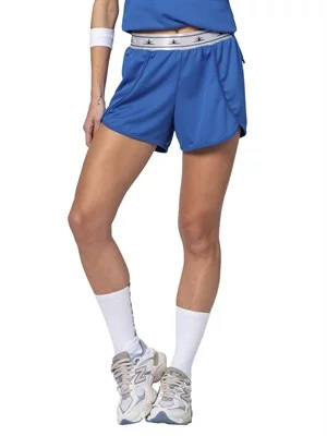 Shorts com Falso Transpasse e Elástico Personalizado na Cintura 